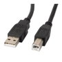Lanberg Cable USB 2.0 de 1,8 m USB-A a USB-B Negro